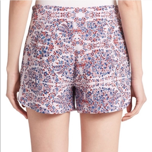 Rebecca Taylor Silk Floral Paisley Flowy Shorts 8 - Picture 4 of 7